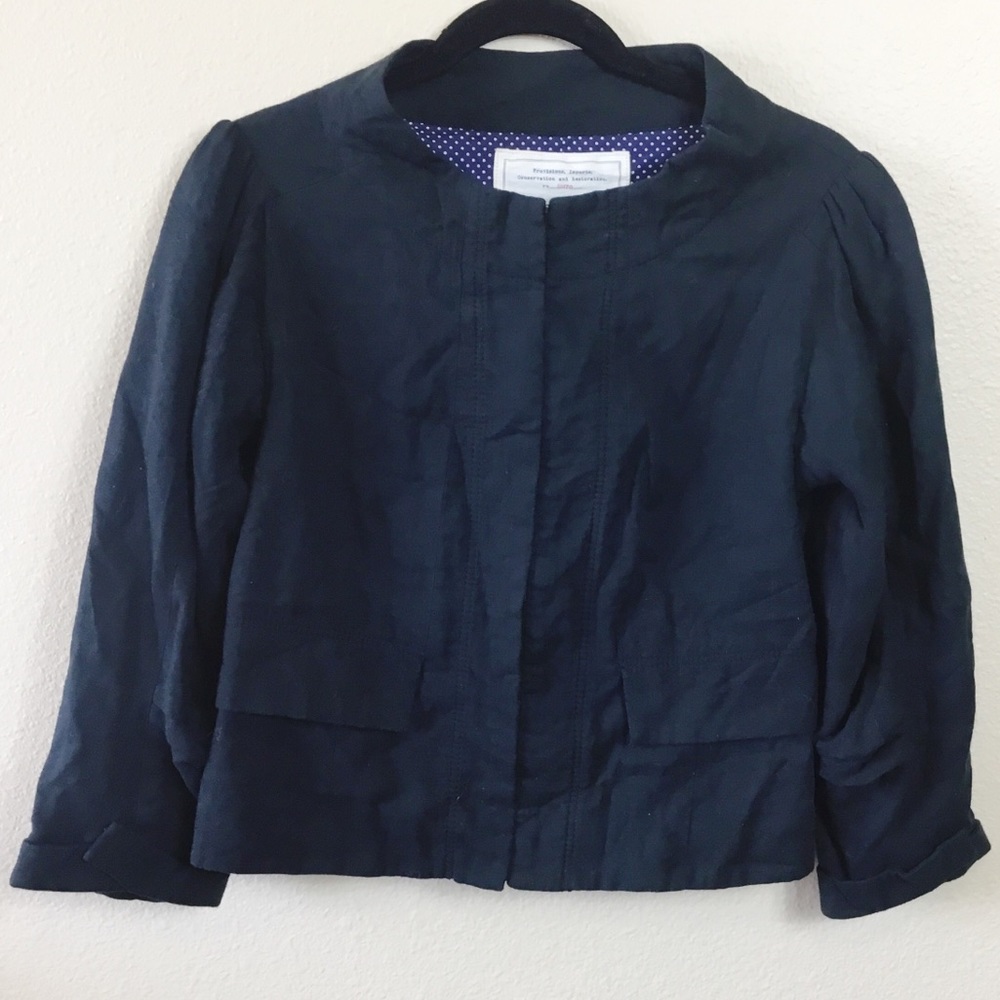 Anthropologie Cartonnier Black Jacket Size 8